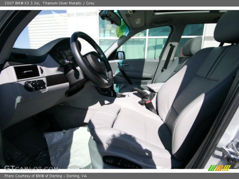 Titanium Silver Metallic / Grey 2007 BMW X3 3.0si