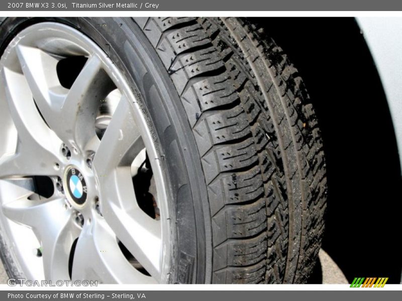Titanium Silver Metallic / Grey 2007 BMW X3 3.0si