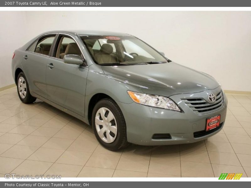 Aloe Green Metallic / Bisque 2007 Toyota Camry LE