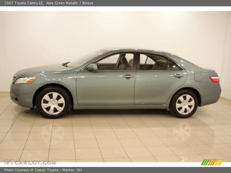 Aloe Green Metallic / Bisque 2007 Toyota Camry LE