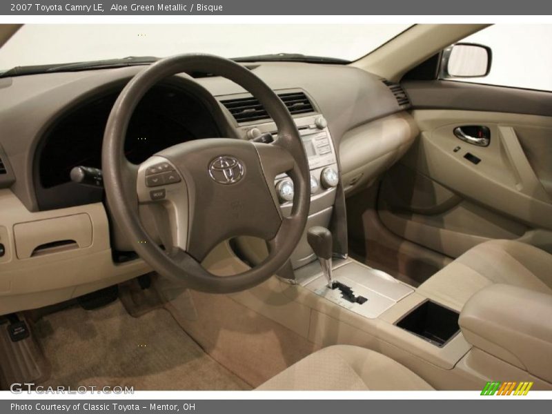 Aloe Green Metallic / Bisque 2007 Toyota Camry LE