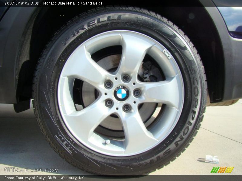 Monaco Blue Metallic / Sand Beige 2007 BMW X3 3.0si