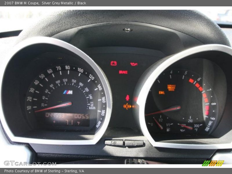 Silver Grey Metallic / Black 2007 BMW M Coupe