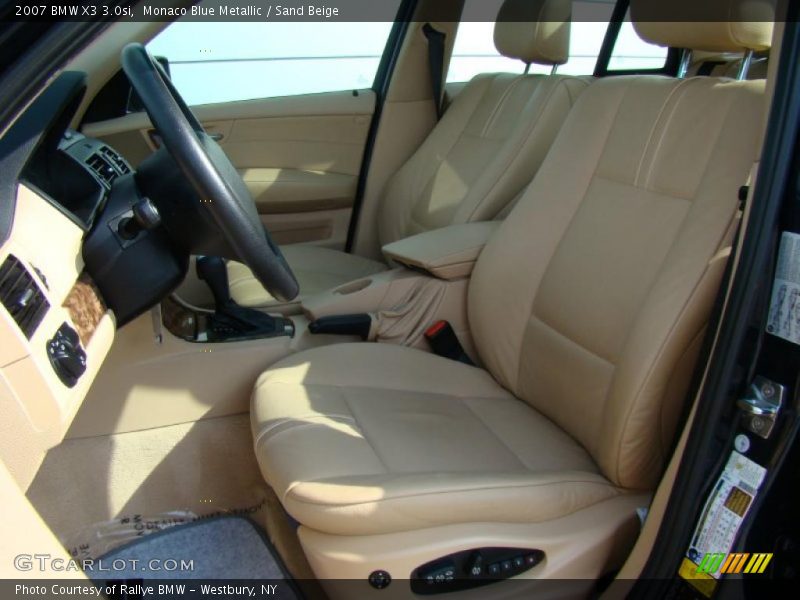 Monaco Blue Metallic / Sand Beige 2007 BMW X3 3.0si