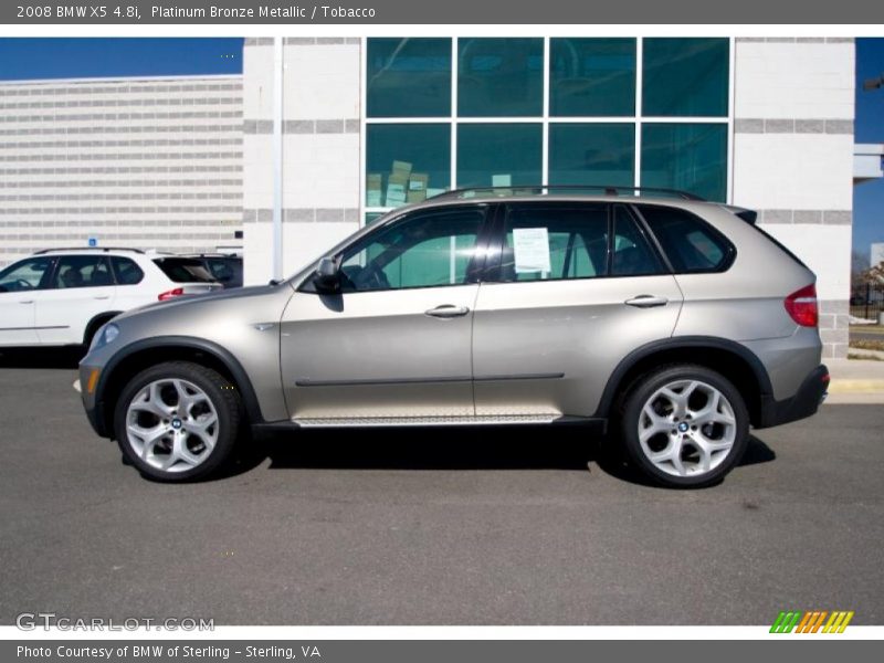 Platinum Bronze Metallic / Tobacco 2008 BMW X5 4.8i