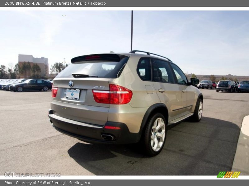 Platinum Bronze Metallic / Tobacco 2008 BMW X5 4.8i