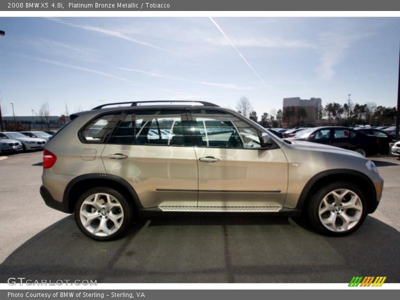 Platinum Bronze Metallic / Tobacco 2008 BMW X5 4.8i