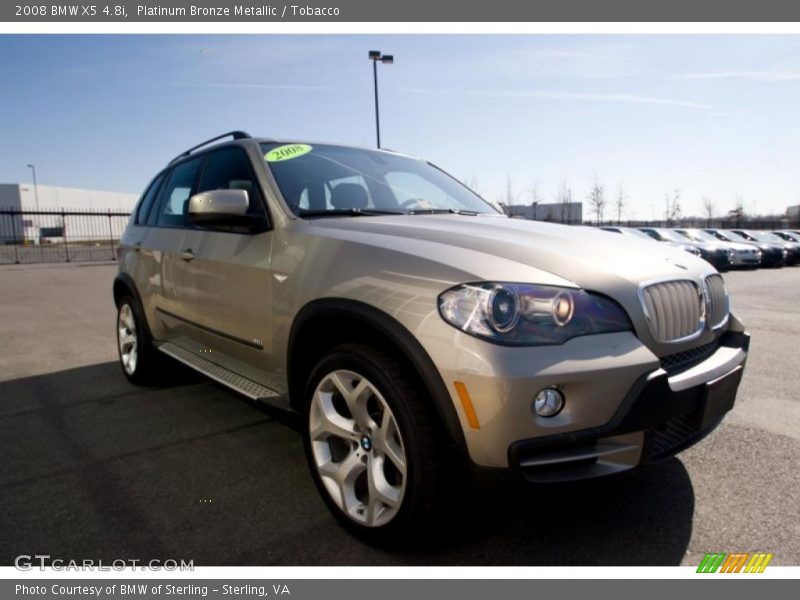 Platinum Bronze Metallic / Tobacco 2008 BMW X5 4.8i