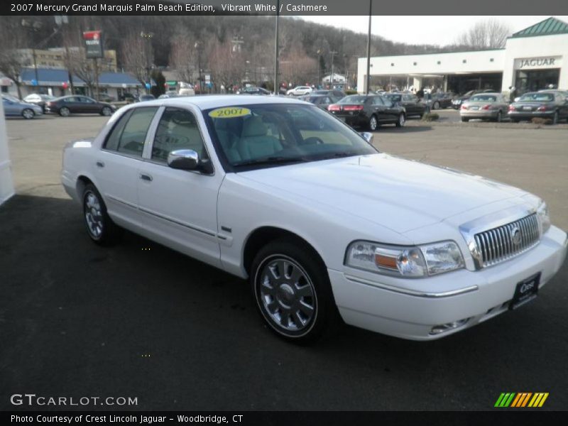 Vibrant White / Cashmere 2007 Mercury Grand Marquis Palm Beach Edition