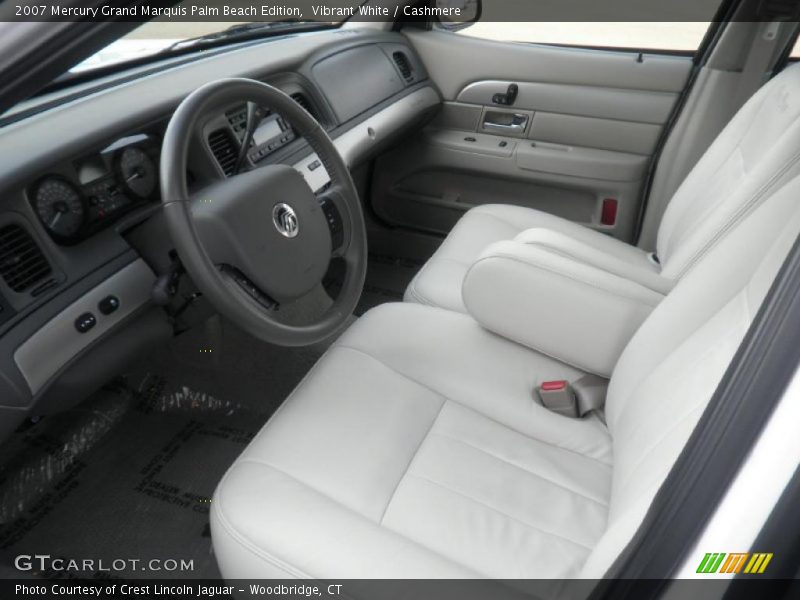 Vibrant White / Cashmere 2007 Mercury Grand Marquis Palm Beach Edition