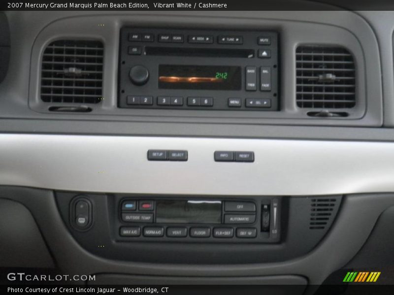 Vibrant White / Cashmere 2007 Mercury Grand Marquis Palm Beach Edition