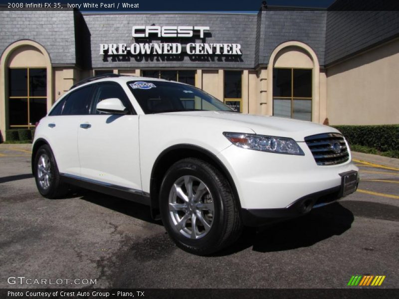 Ivory White Pearl / Wheat 2008 Infiniti FX 35