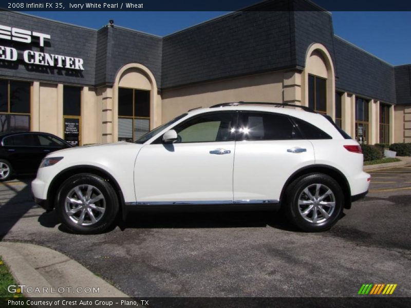 Ivory White Pearl / Wheat 2008 Infiniti FX 35