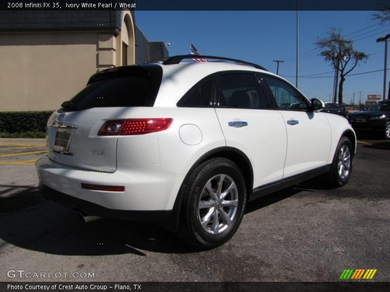 Ivory White Pearl / Wheat 2008 Infiniti FX 35