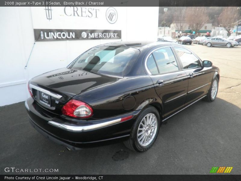 Ebony Black / Charcoal 2008 Jaguar X-Type 3.0 Sedan