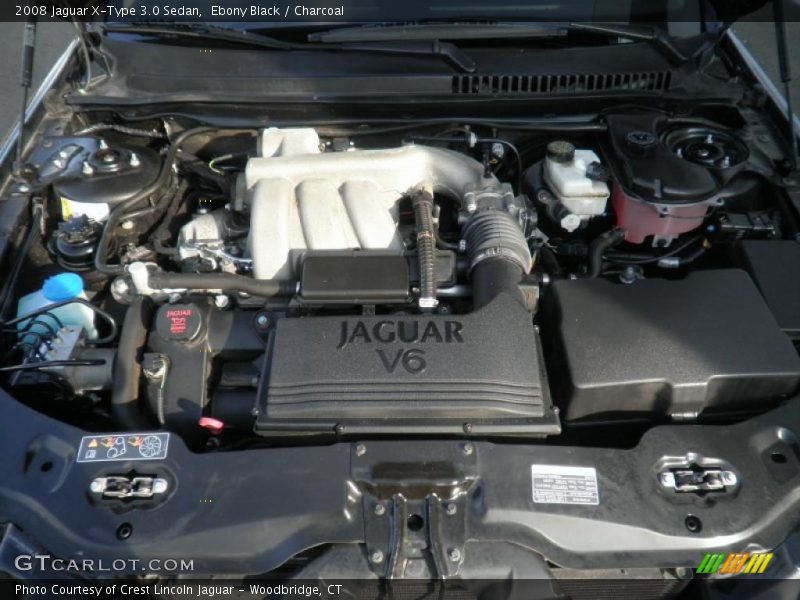 Ebony Black / Charcoal 2008 Jaguar X-Type 3.0 Sedan