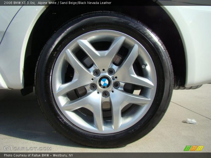 Alpine White / Sand Beige/Black Nevada Leather 2008 BMW X3 3.0si