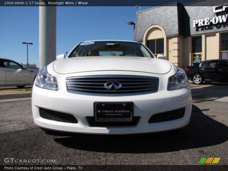 Moonlight White / Wheat 2009 Infiniti G 37 Sedan