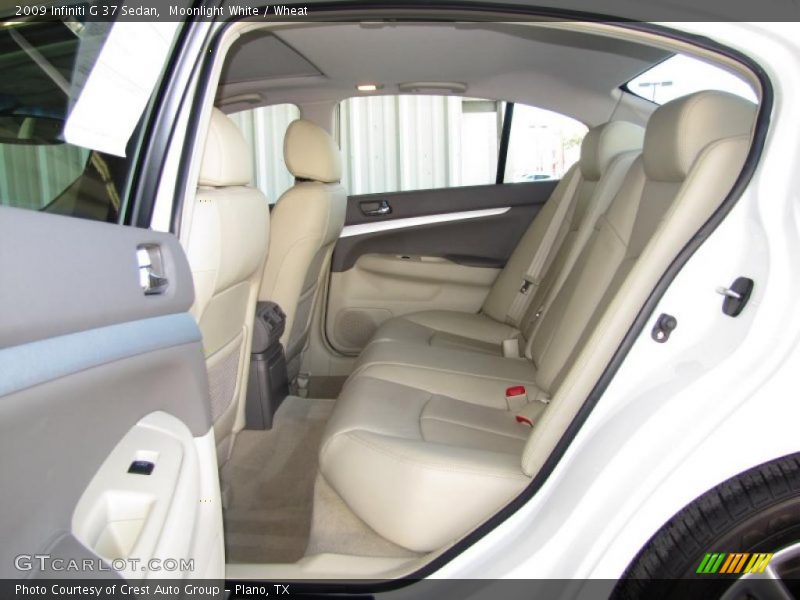 Moonlight White / Wheat 2009 Infiniti G 37 Sedan