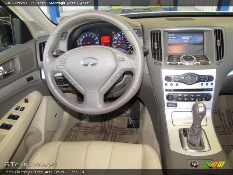 Moonlight White / Wheat 2009 Infiniti G 37 Sedan