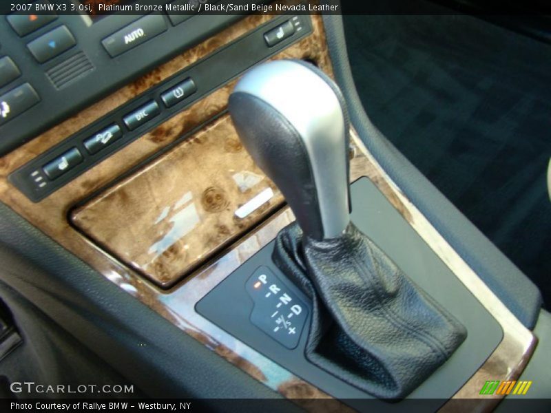 Platinum Bronze Metallic / Black/Sand Beige Nevada Leather 2007 BMW X3 3.0si