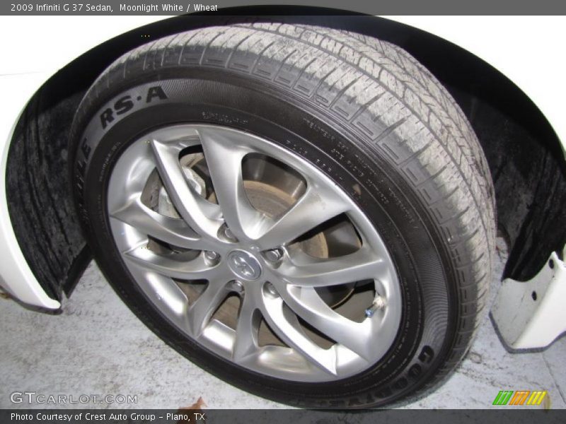 Moonlight White / Wheat 2009 Infiniti G 37 Sedan