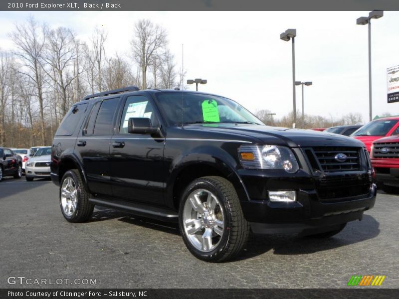 Black / Black 2010 Ford Explorer XLT