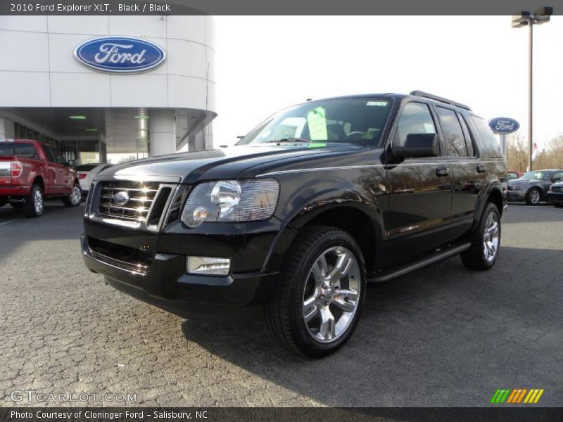 Black / Black 2010 Ford Explorer XLT