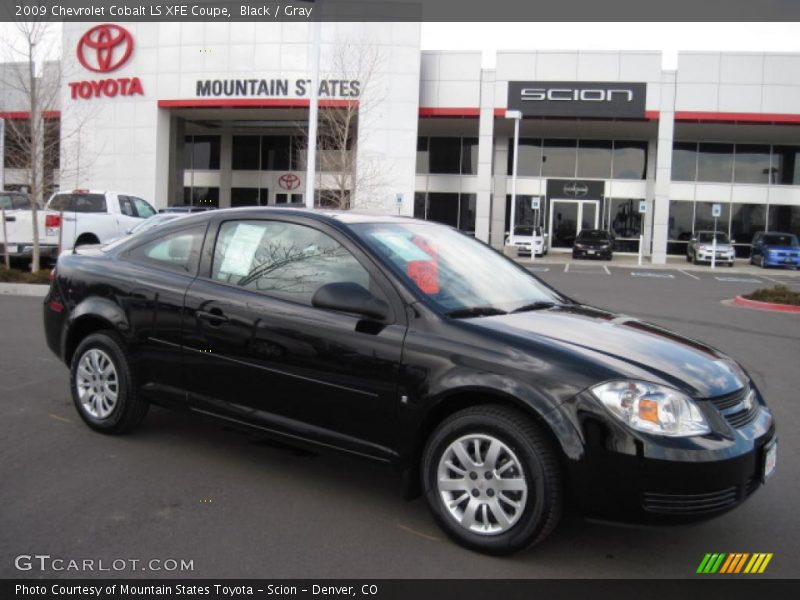 Black / Gray 2009 Chevrolet Cobalt LS XFE Coupe