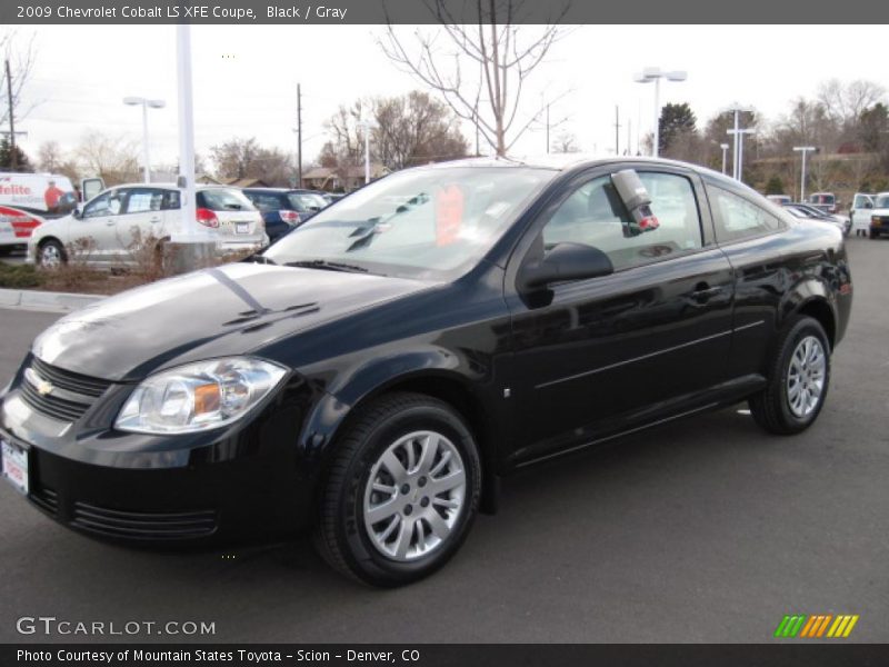 Black / Gray 2009 Chevrolet Cobalt LS XFE Coupe