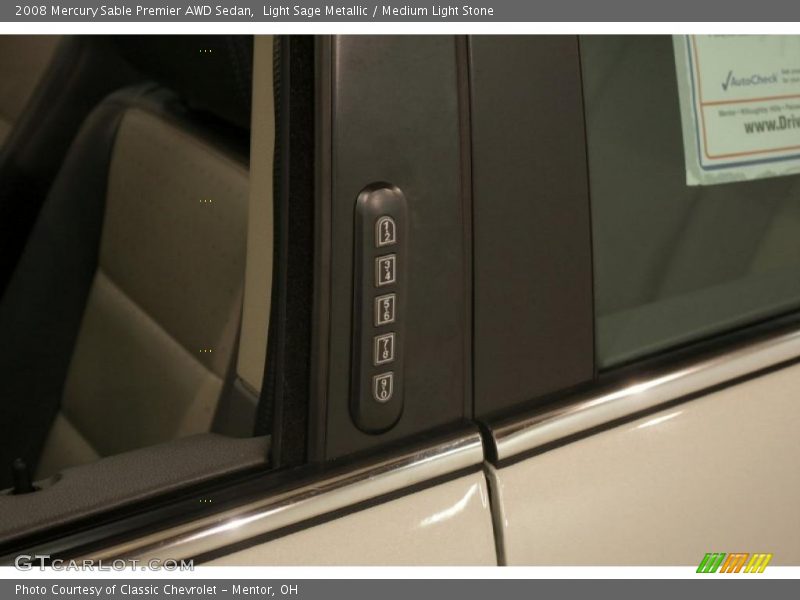 Light Sage Metallic / Medium Light Stone 2008 Mercury Sable Premier AWD Sedan
