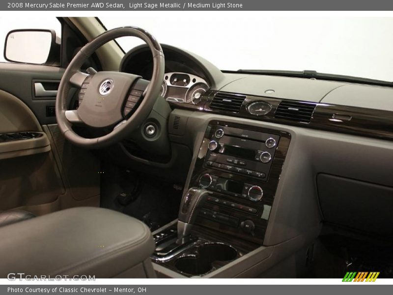 Light Sage Metallic / Medium Light Stone 2008 Mercury Sable Premier AWD Sedan