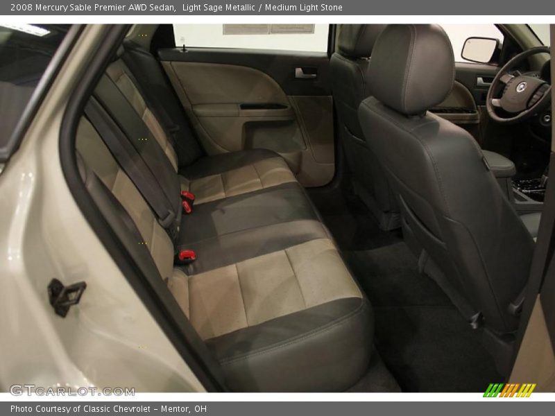 Light Sage Metallic / Medium Light Stone 2008 Mercury Sable Premier AWD Sedan