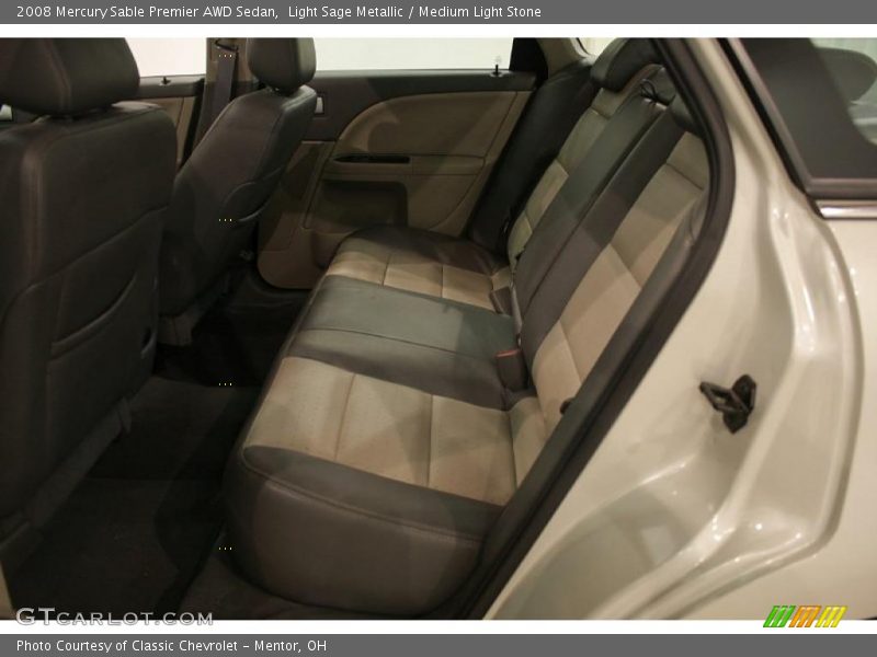 Light Sage Metallic / Medium Light Stone 2008 Mercury Sable Premier AWD Sedan
