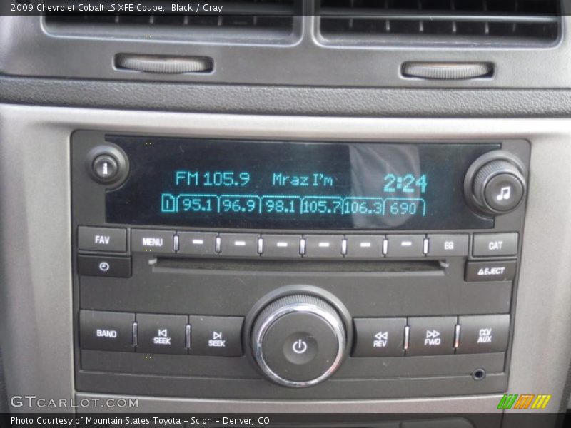 Black / Gray 2009 Chevrolet Cobalt LS XFE Coupe