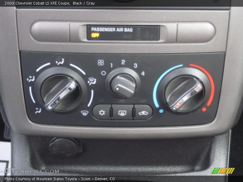 Black / Gray 2009 Chevrolet Cobalt LS XFE Coupe