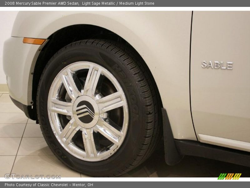 Light Sage Metallic / Medium Light Stone 2008 Mercury Sable Premier AWD Sedan