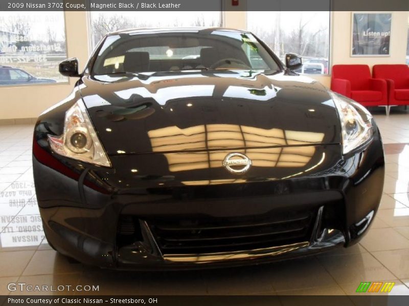 Magnetic Black / Black Leather 2009 Nissan 370Z Coupe