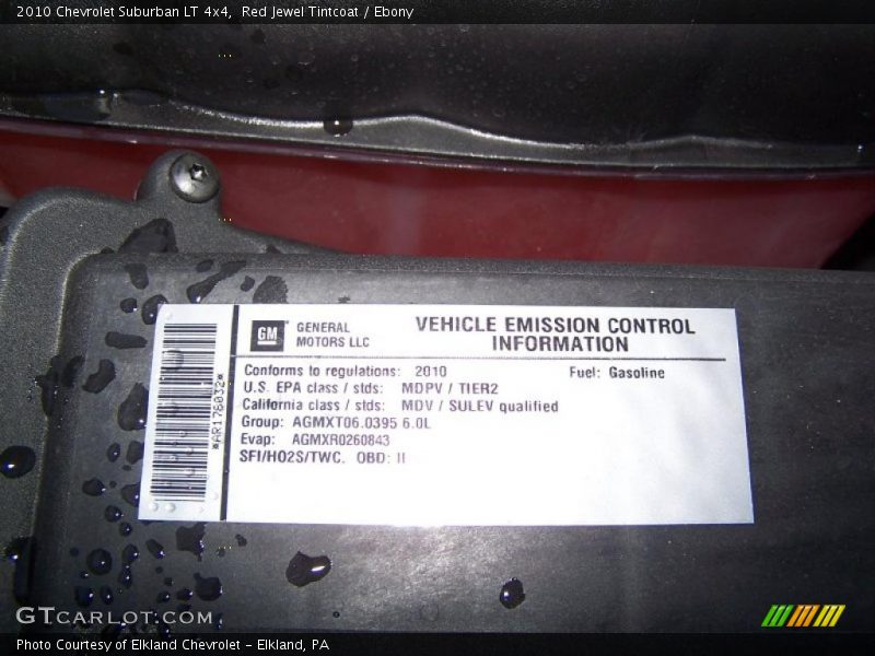 Red Jewel Tintcoat / Ebony 2010 Chevrolet Suburban LT 4x4