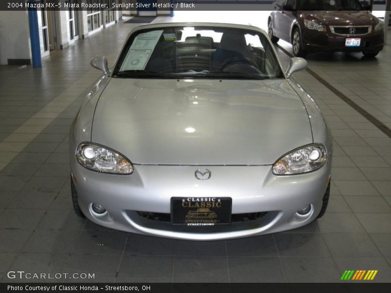 Sunlight Silver Metallic / Black 2004 Mazda MX-5 Miata Roadster