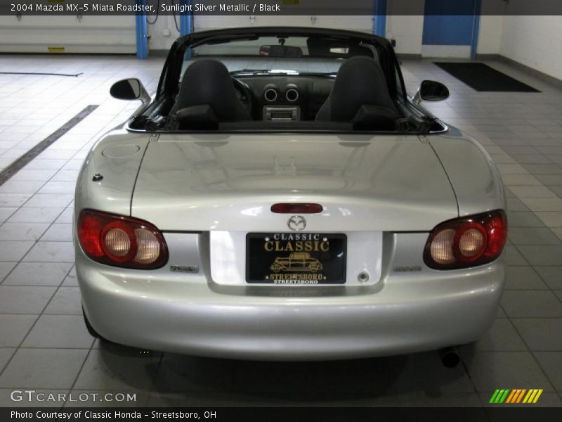 Sunlight Silver Metallic / Black 2004 Mazda MX-5 Miata Roadster