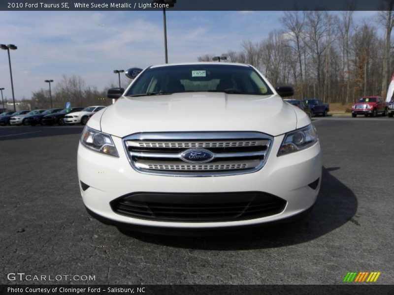 White Suede Metallic / Light Stone 2010 Ford Taurus SE