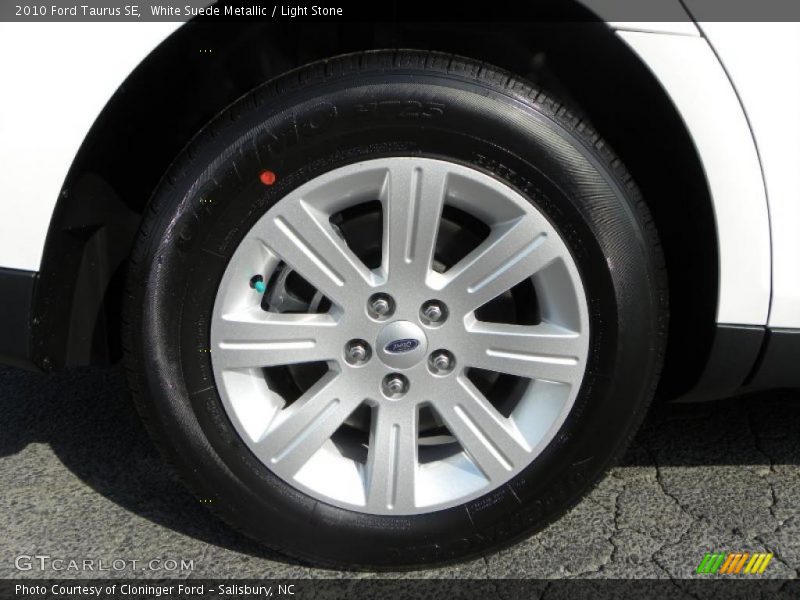 White Suede Metallic / Light Stone 2010 Ford Taurus SE