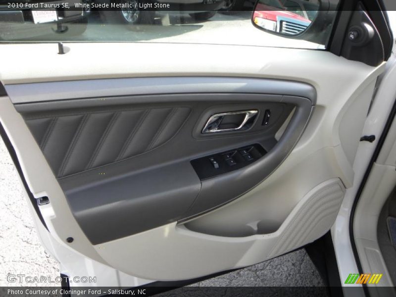 White Suede Metallic / Light Stone 2010 Ford Taurus SE