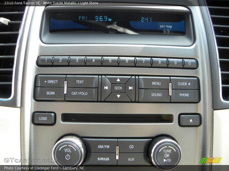 White Suede Metallic / Light Stone 2010 Ford Taurus SE
