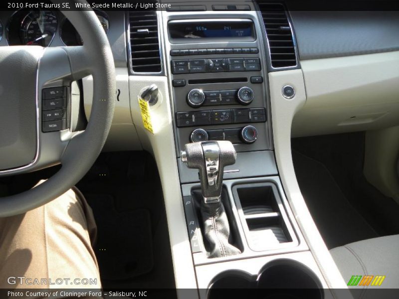 White Suede Metallic / Light Stone 2010 Ford Taurus SE