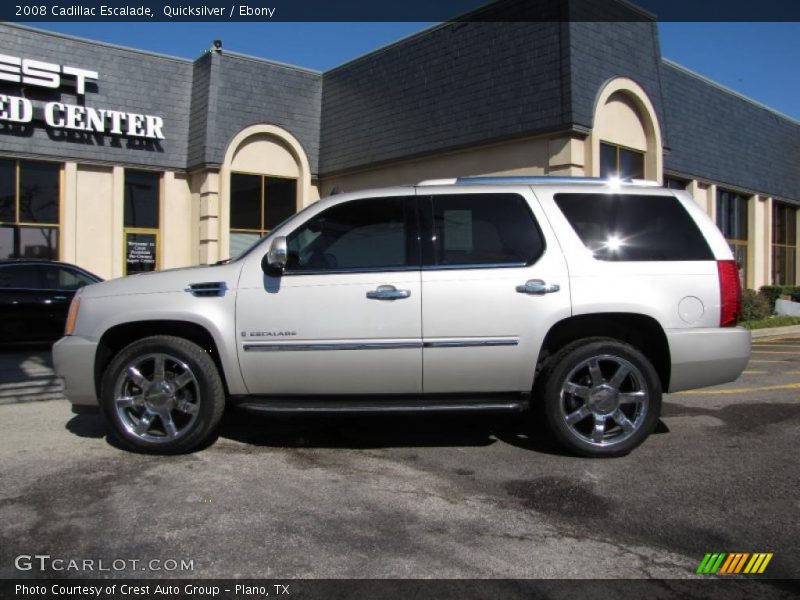 Quicksilver / Ebony 2008 Cadillac Escalade