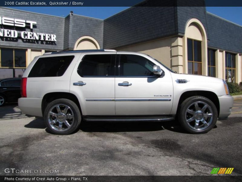 Quicksilver / Ebony 2008 Cadillac Escalade