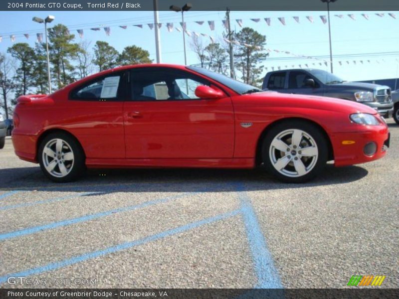 Torrid Red / Black 2004 Pontiac GTO Coupe