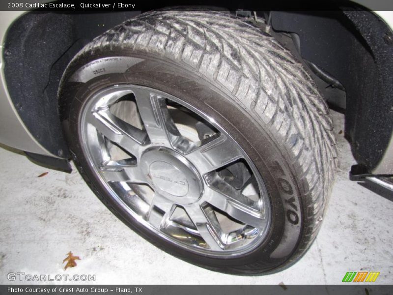 Quicksilver / Ebony 2008 Cadillac Escalade